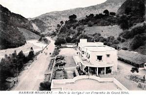 Hammam-Melouane - Route de Rovigo et le Grand Hotel